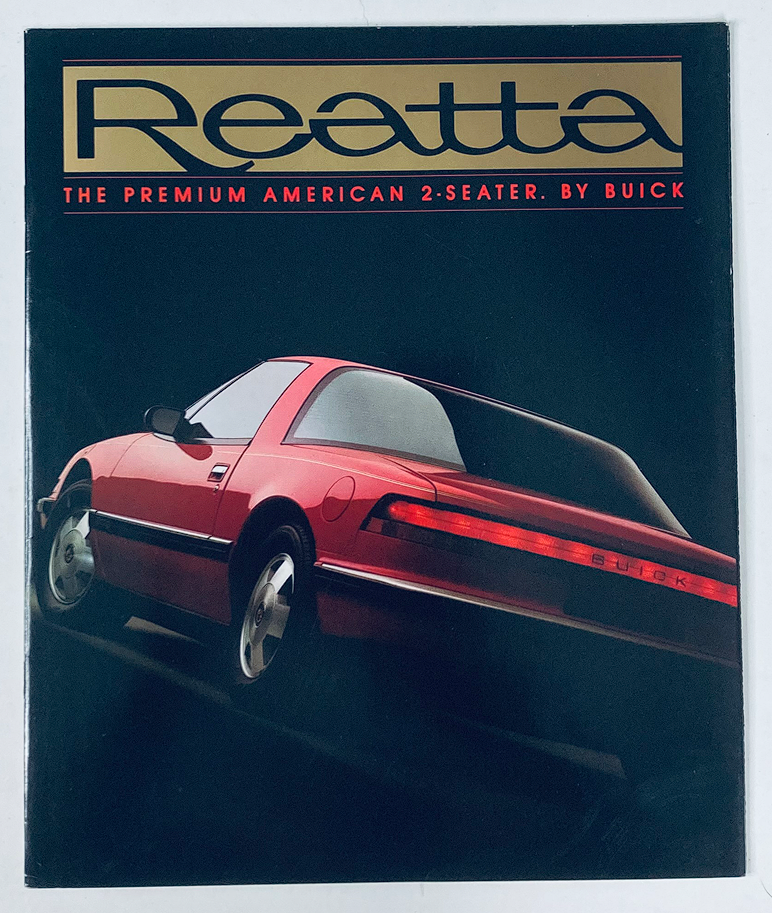 1988 Buick Reatta Dealer Showroom Sales Brochure Guide Catalog