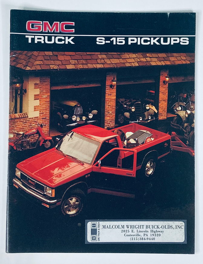 1986 GMC S-15 Pickups Dealer Showroom Sales Brochure Guide Catalog