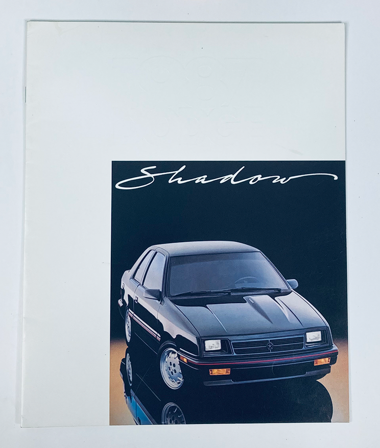 1987 Dodge Shadow Dealer Showroom Sales Brochure Guide Catalog