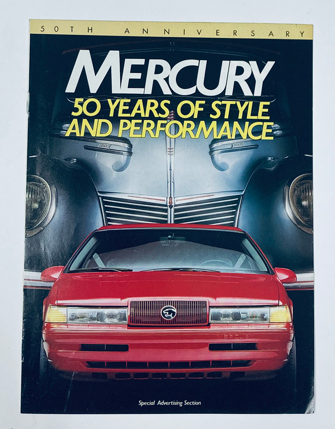 1989 Mercury Cougar XR7 Dealer Showroom Sales Brochure Guide Catalog