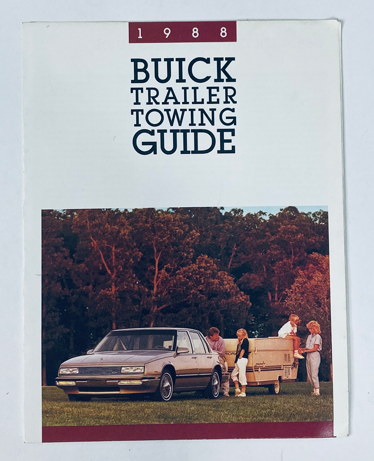 1988 Buick Trailer Towing Dealer Showroom Sales Brochure Guide Catalog