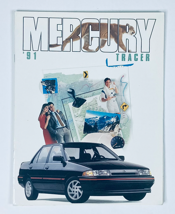 1991 Mercury Tracer Dealer Showroom Sales Brochure Guide Catalog