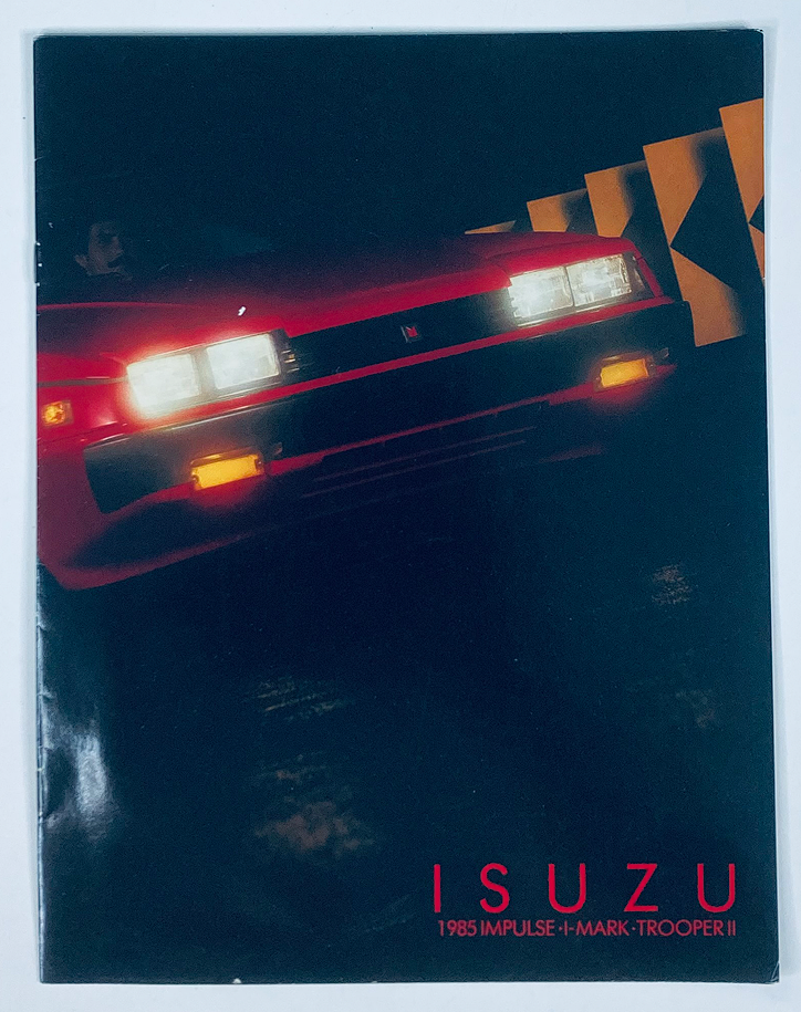 1985 Isuzu Impulse & Mark Dealer Showroom Sales Brochure Guide Catalog