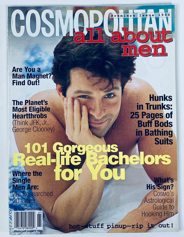 Cosmopolitan Magazine 1996 John F. Kennedy Jr., George Clooney No Label