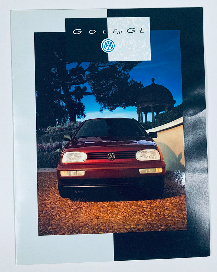 1993 Volkswagen Golf III GL Dealer Showroom Sales Brochure Guide Catalog