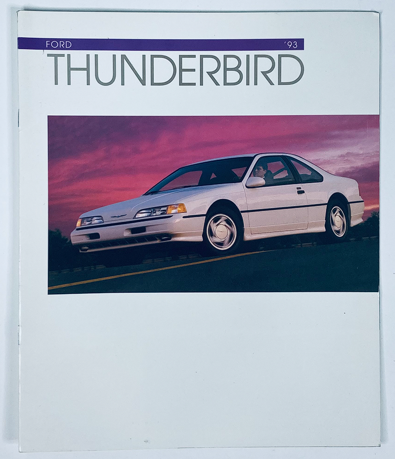 1993 Ford Thunderbird Dealer Showroom Sales Brochure Guide Catalog