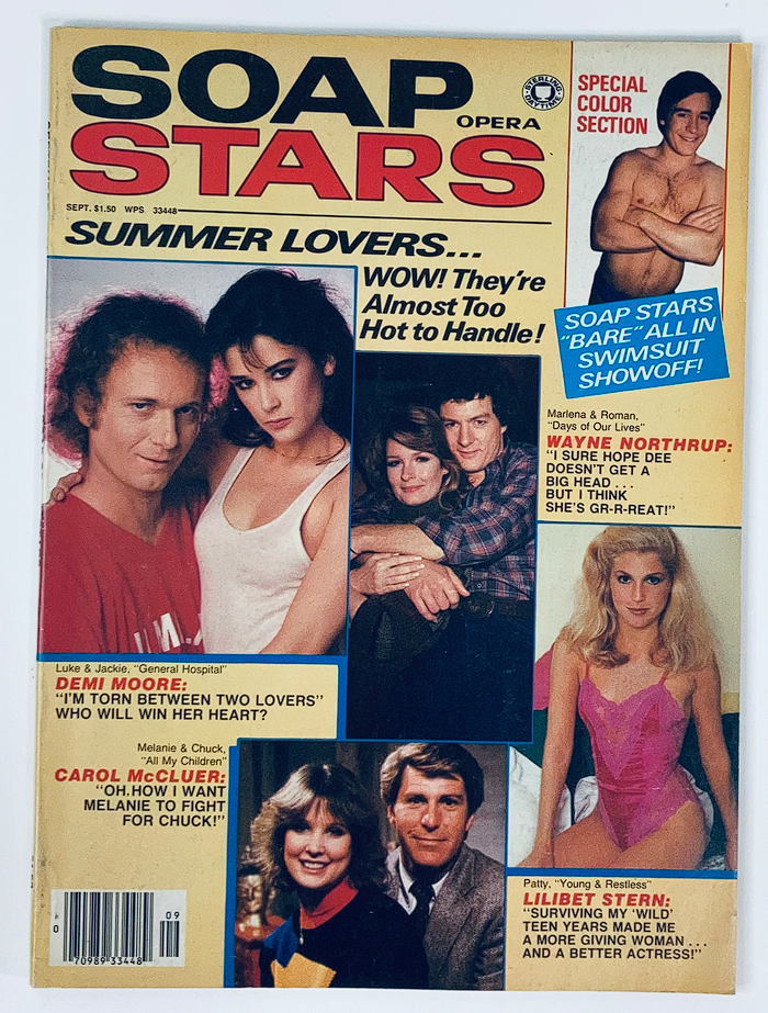 VTG Soap Opera Stars Magazine September 1982 Vol 7 #6 Demi Moore No Label