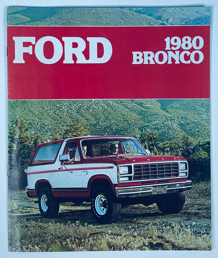 1980 Ford Bronco Dealer Showroom Sales Brochure Guide Catalog