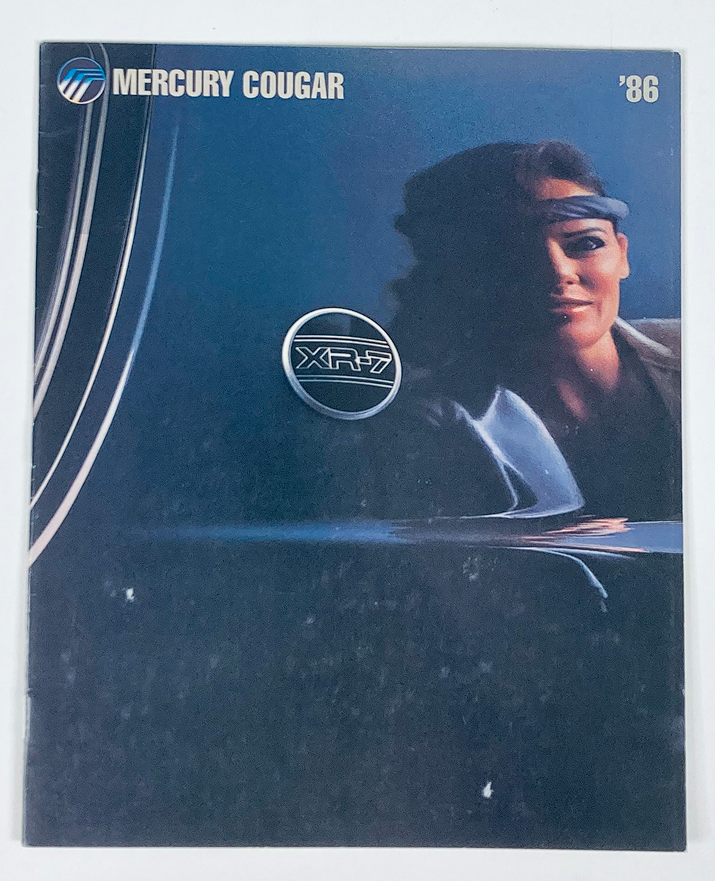 1986 Mercury Cougar Dealer Showroom Sales Brochure Guide Catalog