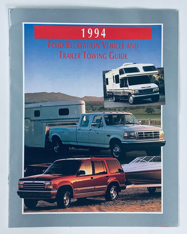 1994 Ford Trailer Towing Dealer Showroom Sales Brochure Guide Catalog