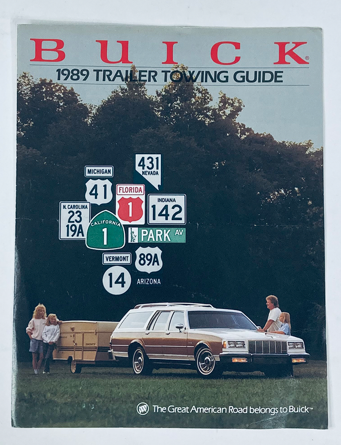 1989 Buick Trailer-Towing Dealer Showroom Sales Brochure Guide Catalog