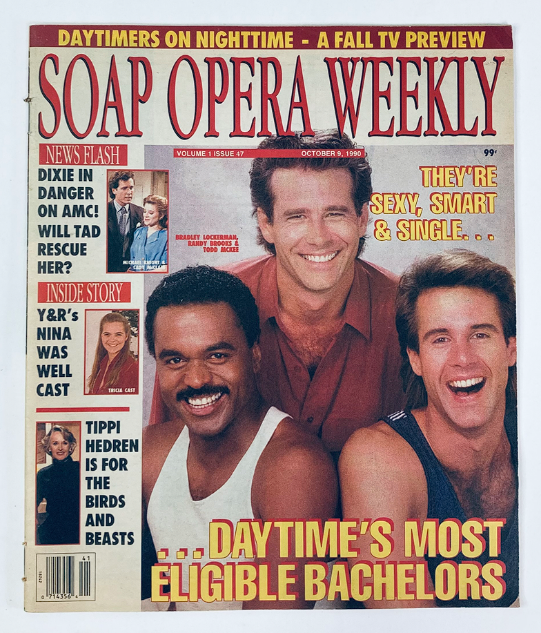 Soap Opera Weekly Magazine October 9 1990 Vol 1 #47 Bradley Lockerman No Label