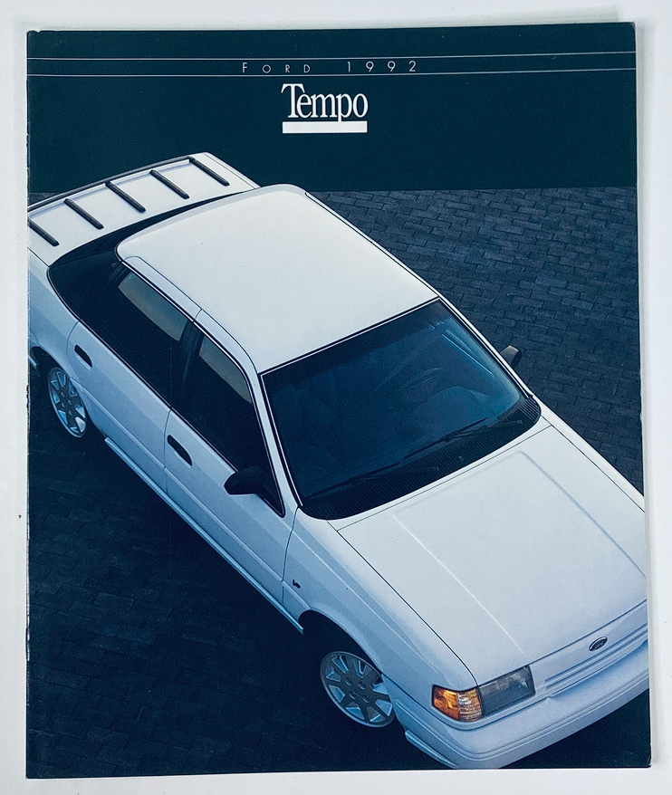 1992 Ford Tempo Dealer Showroom Sales Brochure Guide Catalog