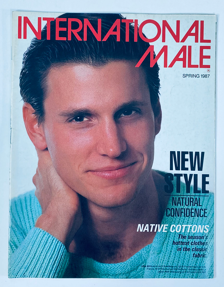 1987 Spring International Male Magazine Catalog Randall Krebs Cover