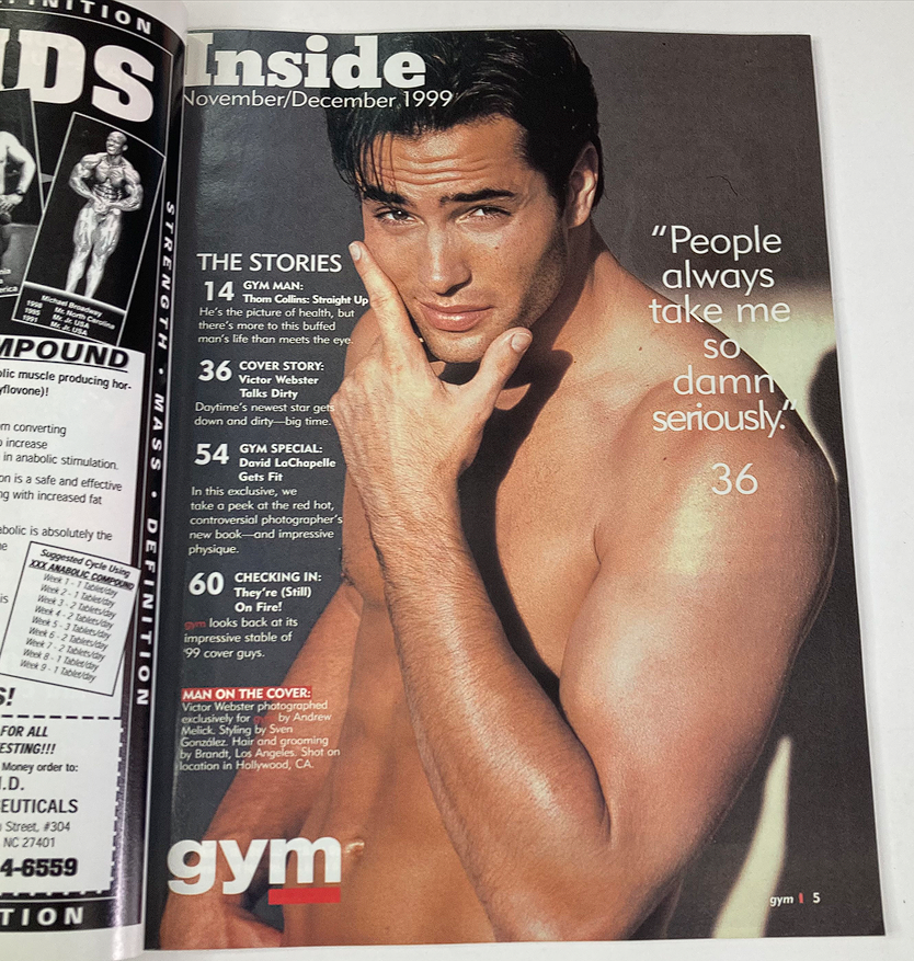 Gym Magazine November 1999 Victor Webster The King of Daytime Cover No Label