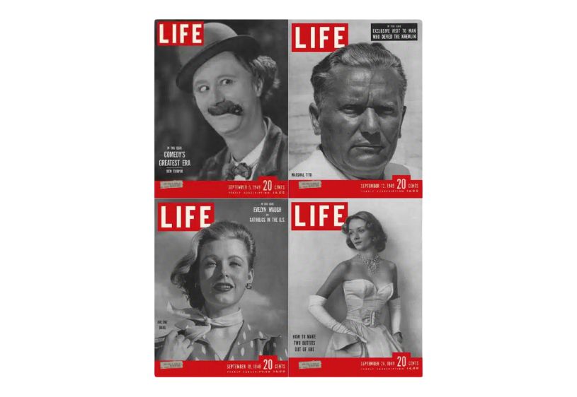 Life Magazine Lot of 4 Full Month of September 1949 5, 12, 19, 26