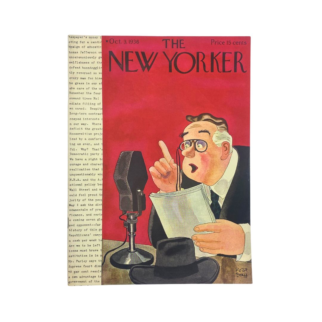 The New Yorker Complete Magazine October 3, 1936 Robert Day Cover