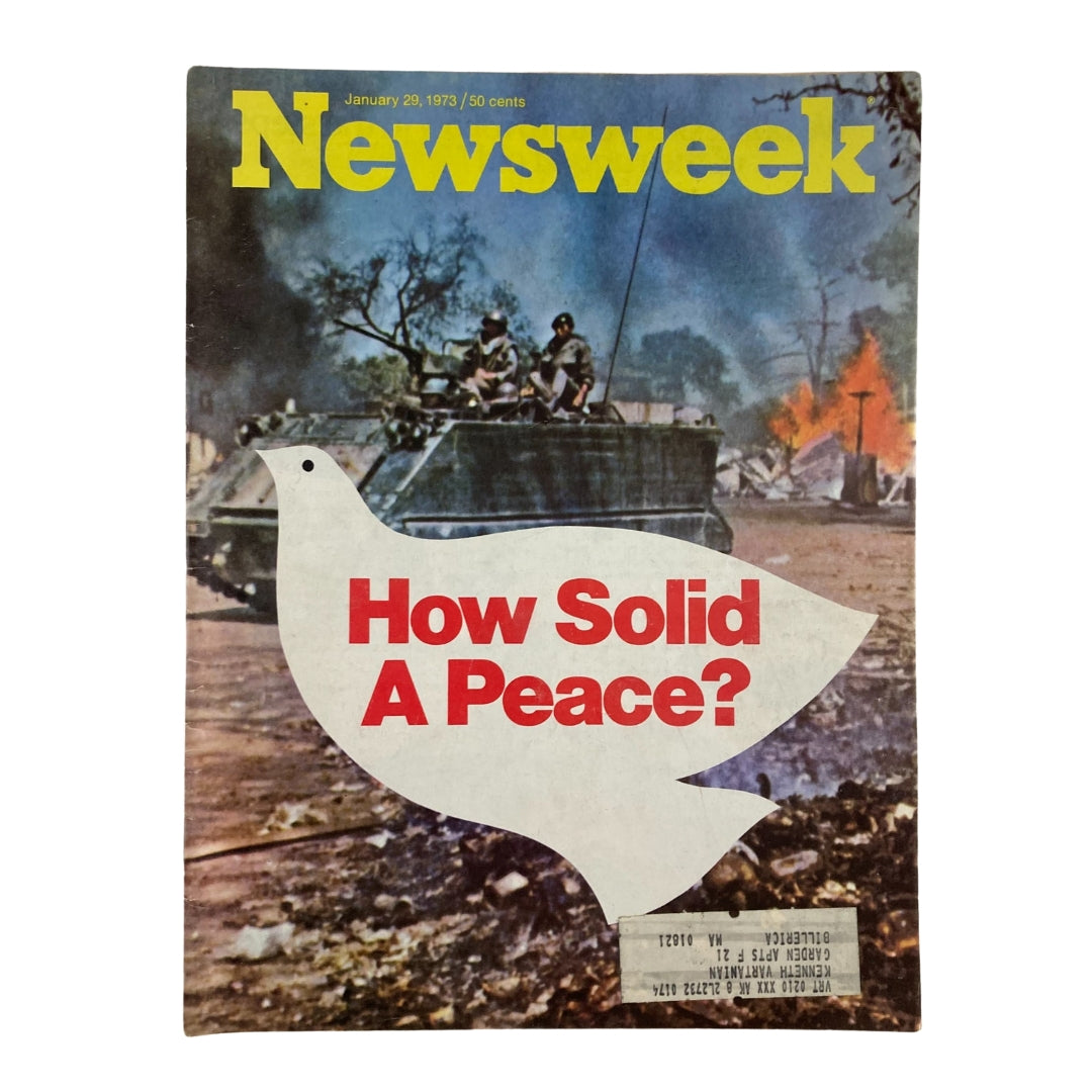 VTG Newsweek Magazine January 29 1973 How Solid A Peace?