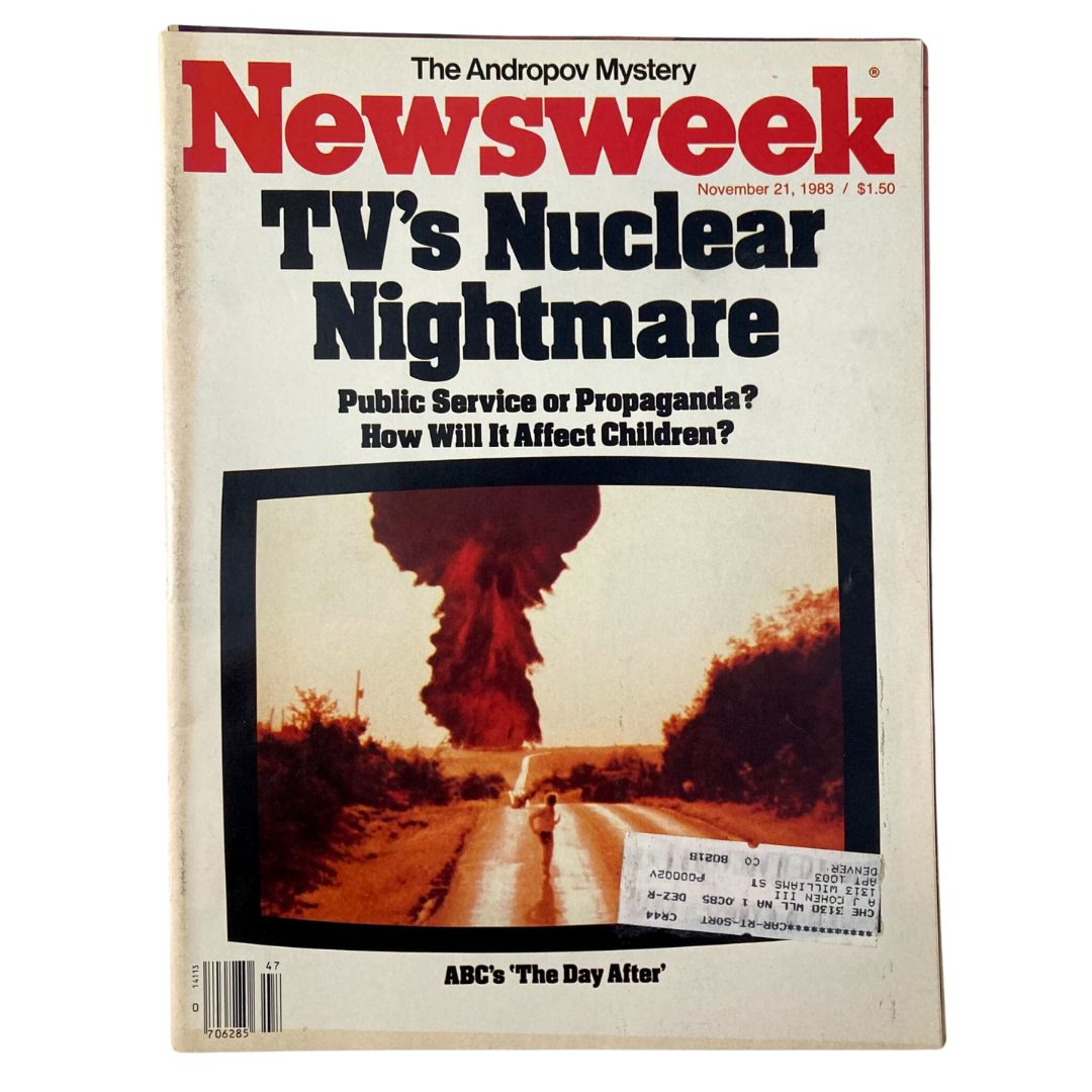 VTG Newsweek Magazine November 21 1983 TV's Nuclear Nightmare 'The Day After'