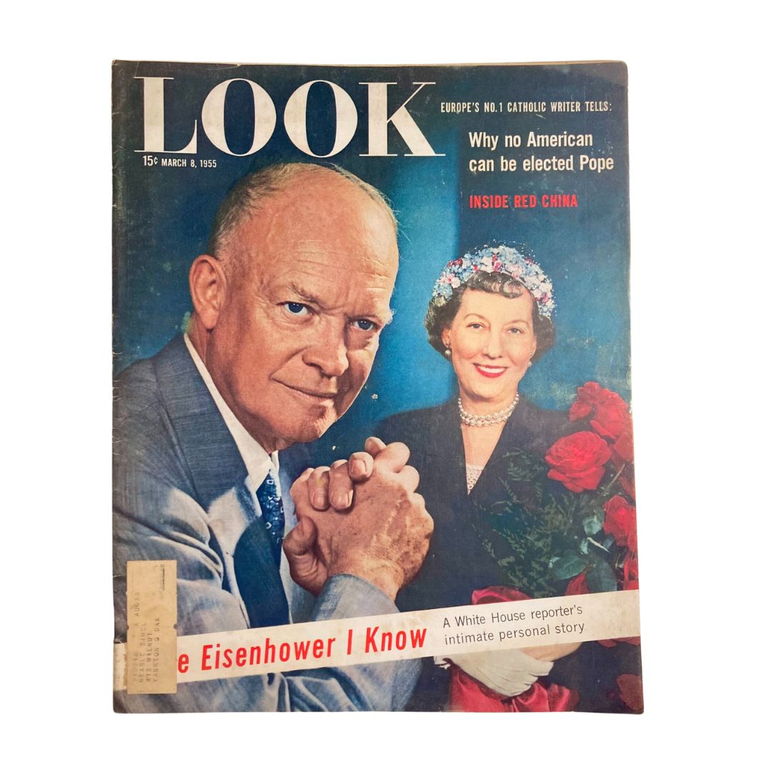 VTG Look Magazine March 8 1955 Vol 19 No. 5 Dwight & Mamie Eisenhower