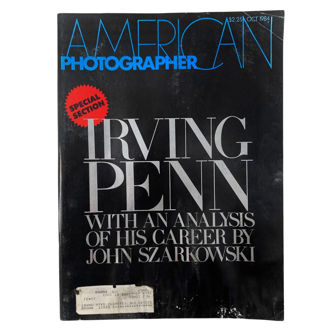 American Photographer Magazine October 1984 Irving Penn No Photograph Cover