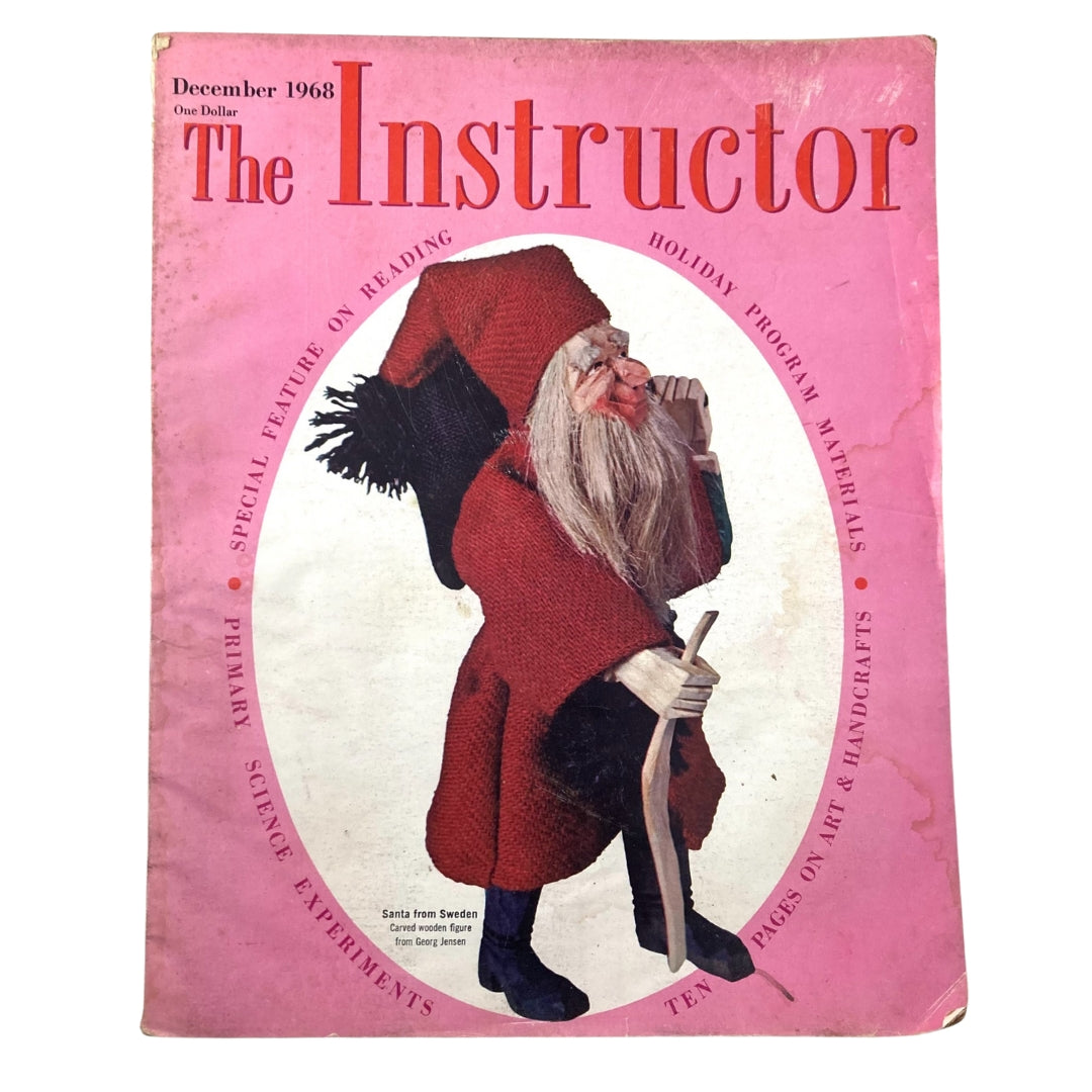 VTG Instructor Magazine December 1968 Santa from Sweden - Georg Jensen No Label