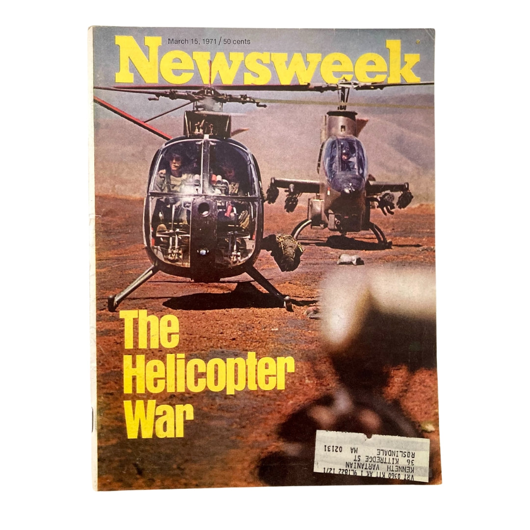 VTG Newsweek Magazine March 15 1971 The Helicopter War For The U.S. Army