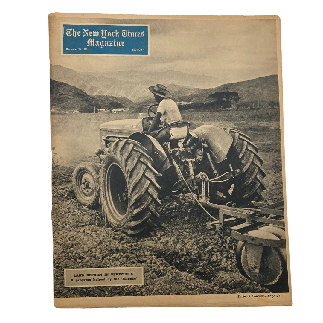 The New York Times Magazine November 24 1963 Land Reform in Venezuela No Label