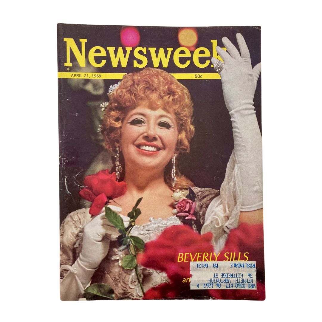 VTG Newsweek Magazine April 21 1969 Beverly Sills High for an American Singer