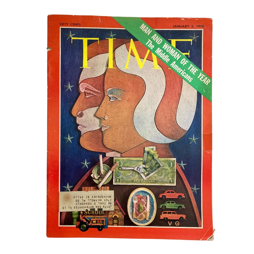 VTG Time Magazine January 5 1970 The Middle Americans Man & Woman of the Year