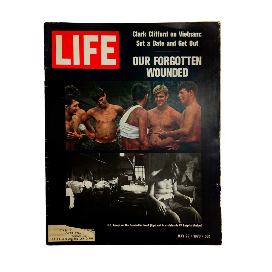 RES* VTG Life Magazine May 22 1970 Wounded U.S. Troops on the Cambodian Front