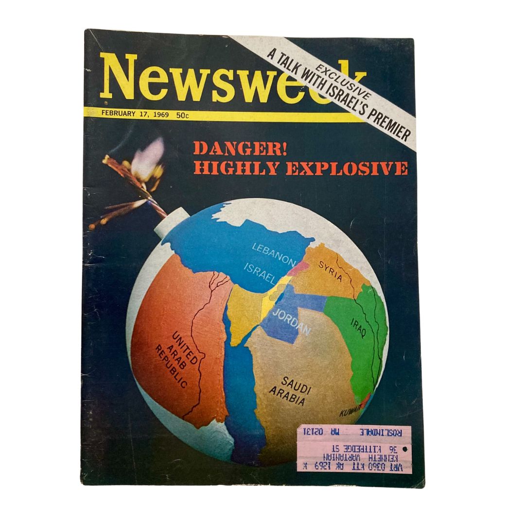 VTG Newsweek Magazine February 17 1969 Danger Highly Explosive