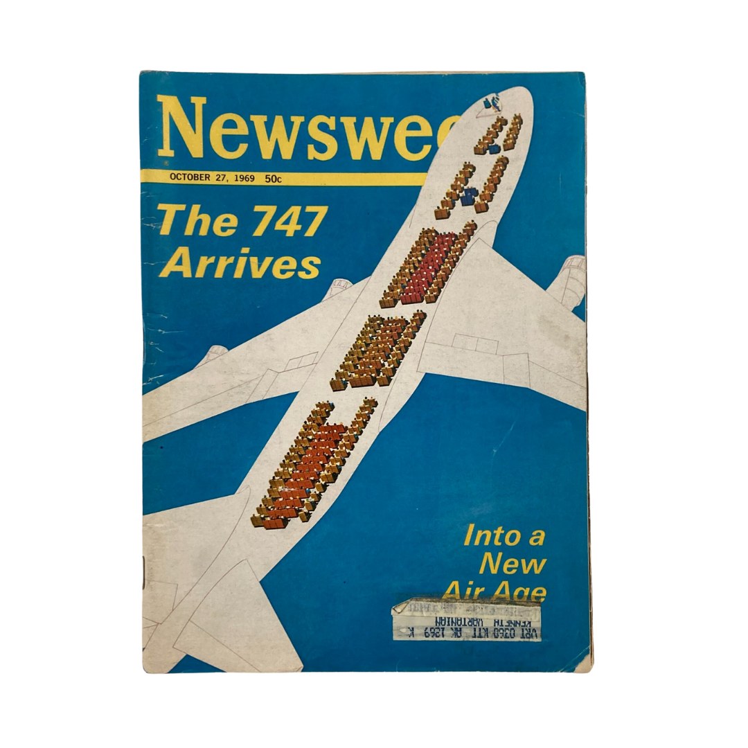 VTG Newsweek Magazine October 27 1969 The 747 Arrives Into A New Air Age