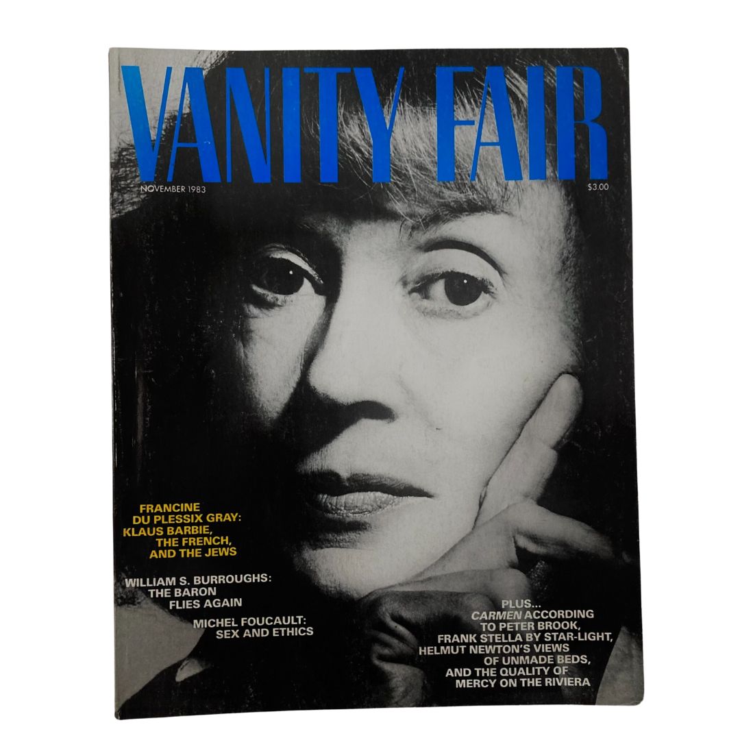 VTG Vanity Fair Magazine November 1983 Francine Du Plessix Gray No Label