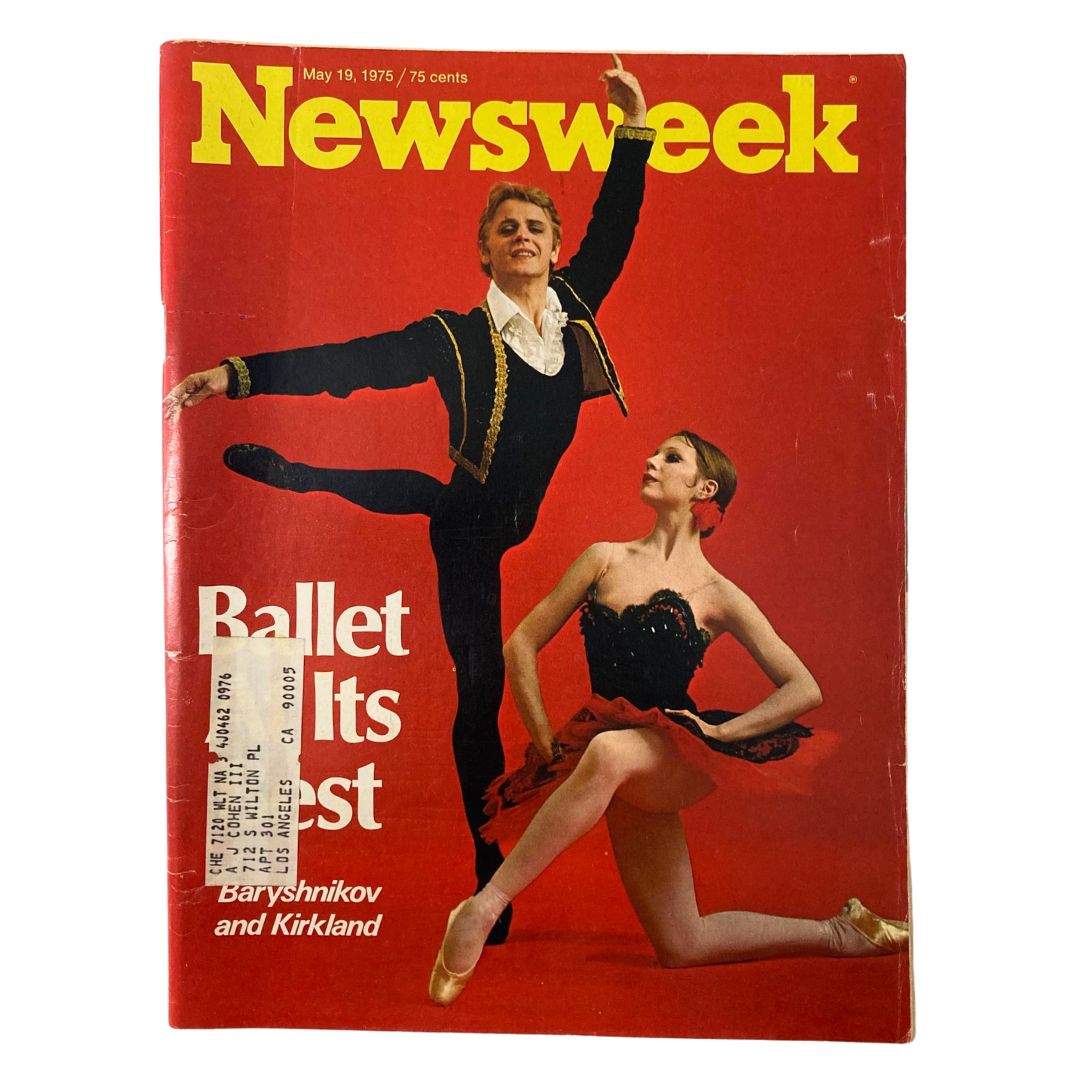 VTG Newsweek Magazine May 19 1975 Mikhail Baryshnikov and Gelsey Kirkland