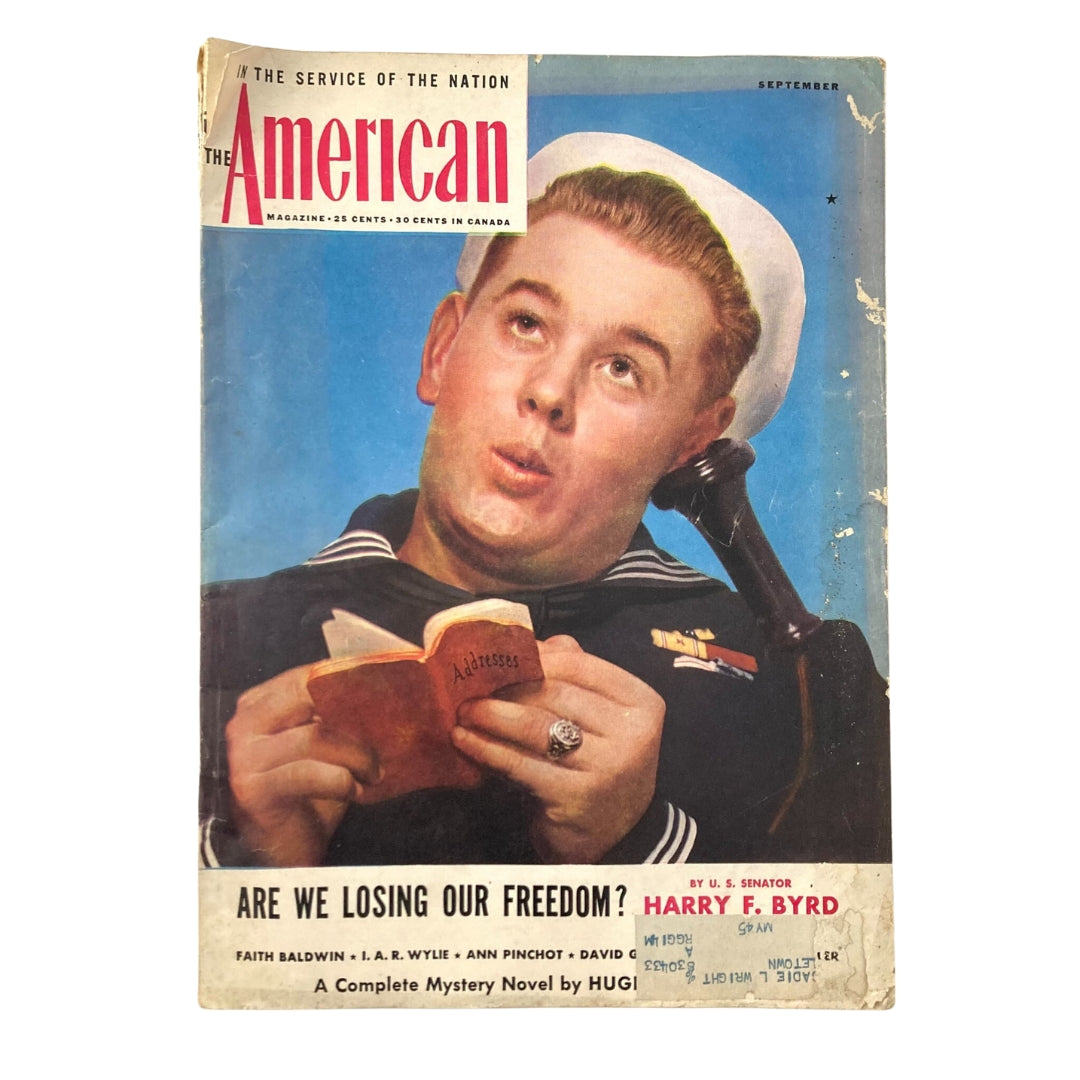 VTG The American Magazine September 1943 Losing Our Freedom by Harry F. Byrd