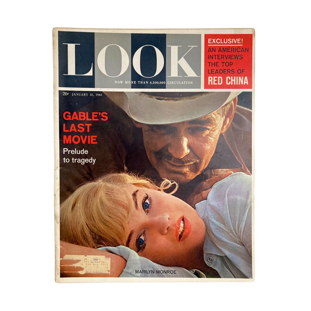 VTG Look Magazine January 31 1961 Vol 25 No. 3 Marilyn Monroe & Clark Gable