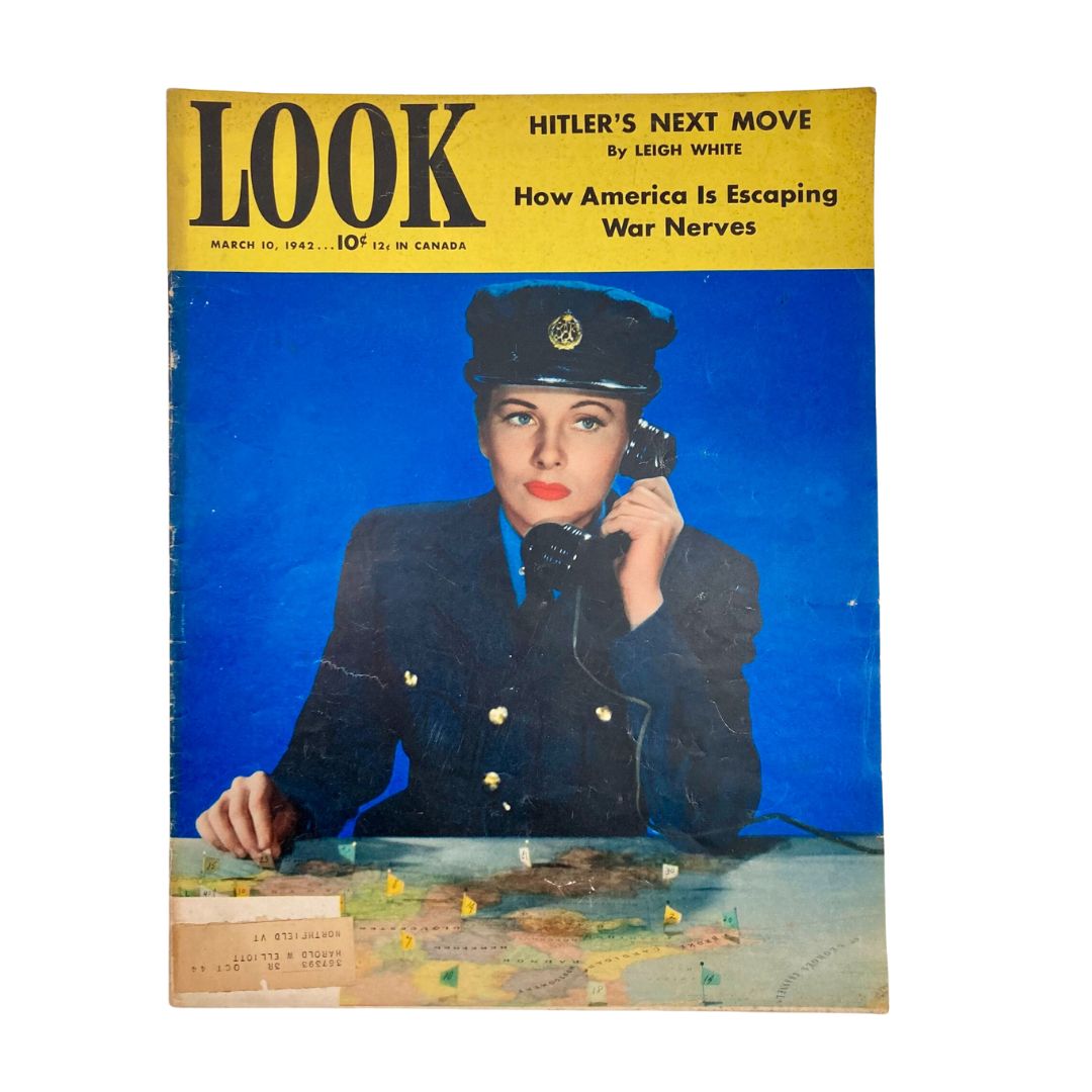 VTG Look Magazine March 10 1942 Joan Fontaine in the Uniform of Britain's WAAF