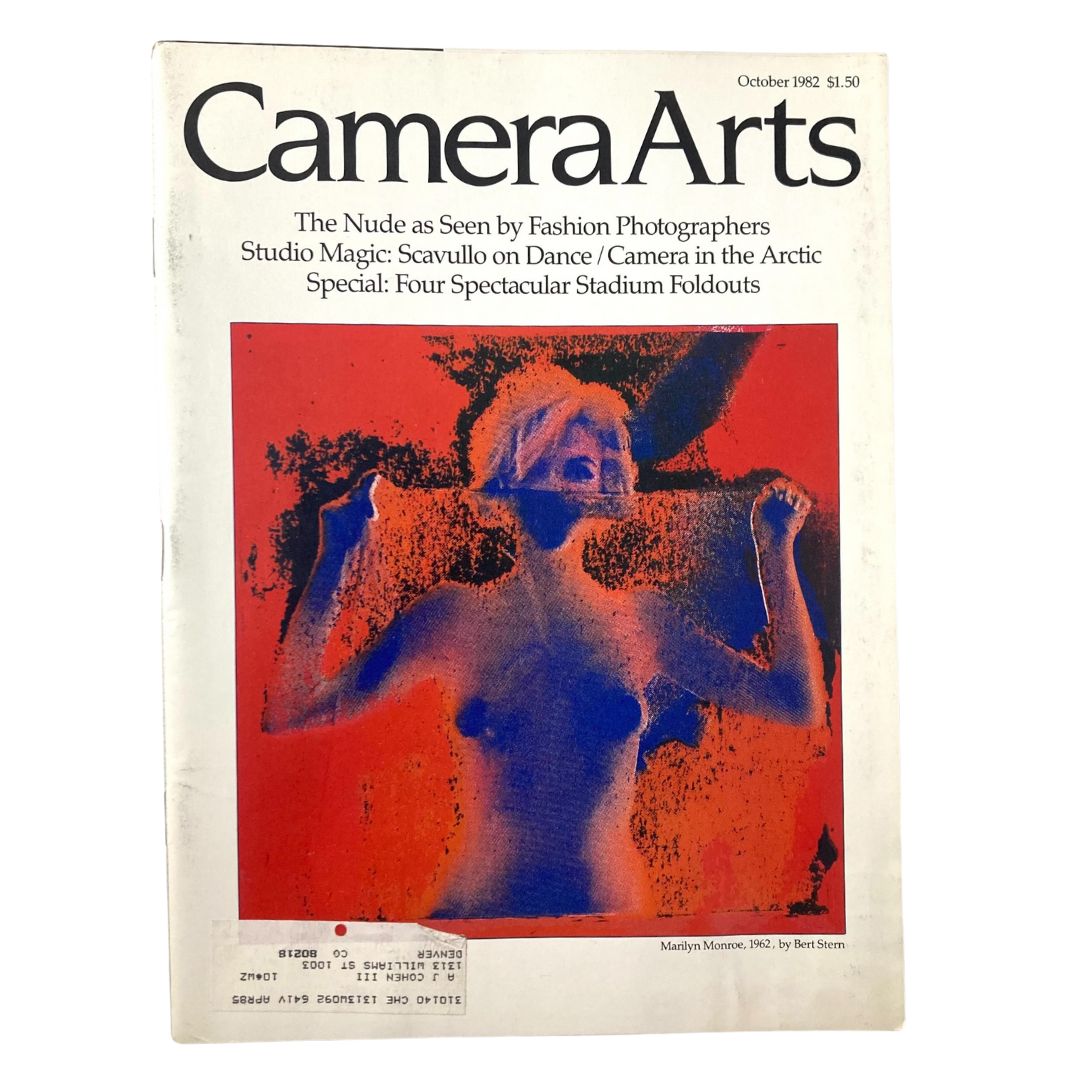 VTG Camera Arts Magazine October 1982 Marilyn Monroe, 1962 by Bert Stern