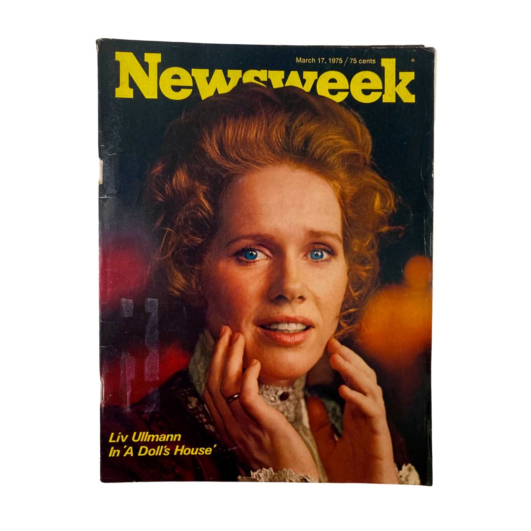 VTG Newsweek Magazine March 17 1975 Liv Ullman In 'A Doll's House'