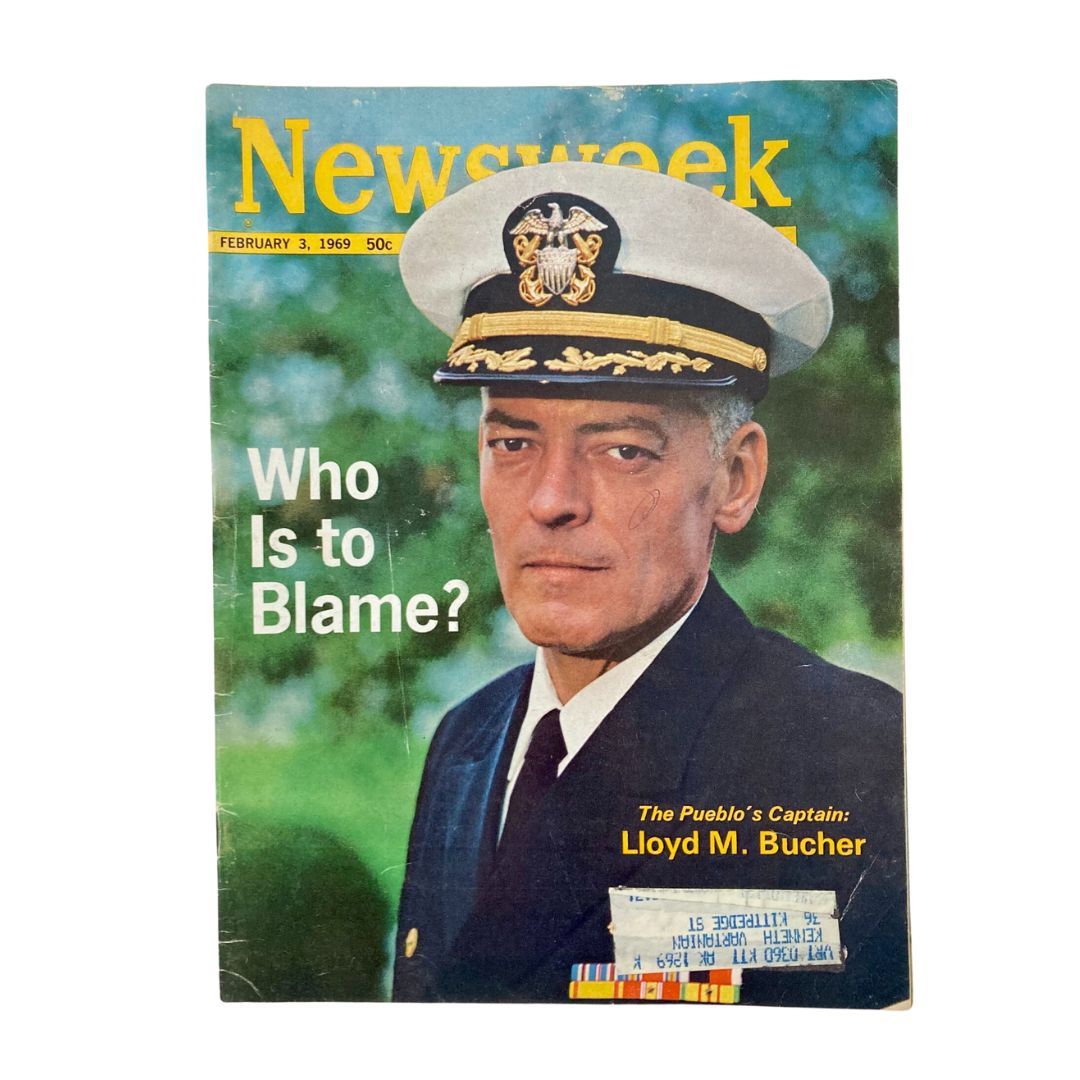 VTG Newsweek Magazine February 3 1969 Pueblo's Captain Lloyd M. Bucher