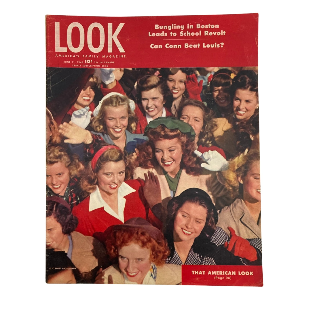 Look Magazine June 11 1946 Bungling in Boston Leads to School Revolt No Label