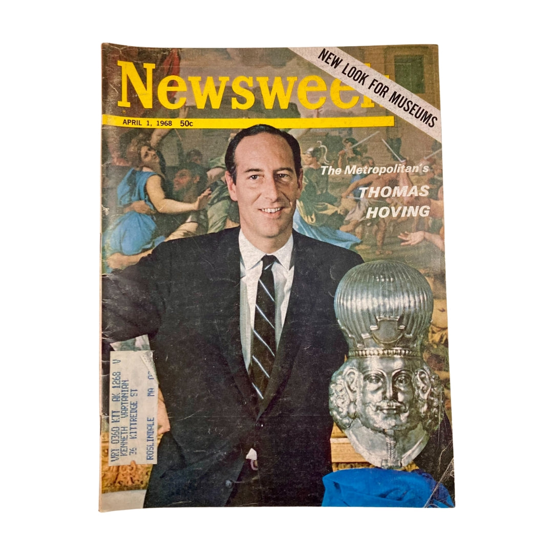 VTG Newsweek Magazine April 1 1968 The Metropolitan's Thomas Hoving