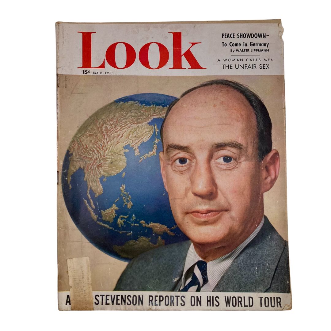 VTG Look Magazine May 19 1953 Adlai Stevenson-Robert Cover