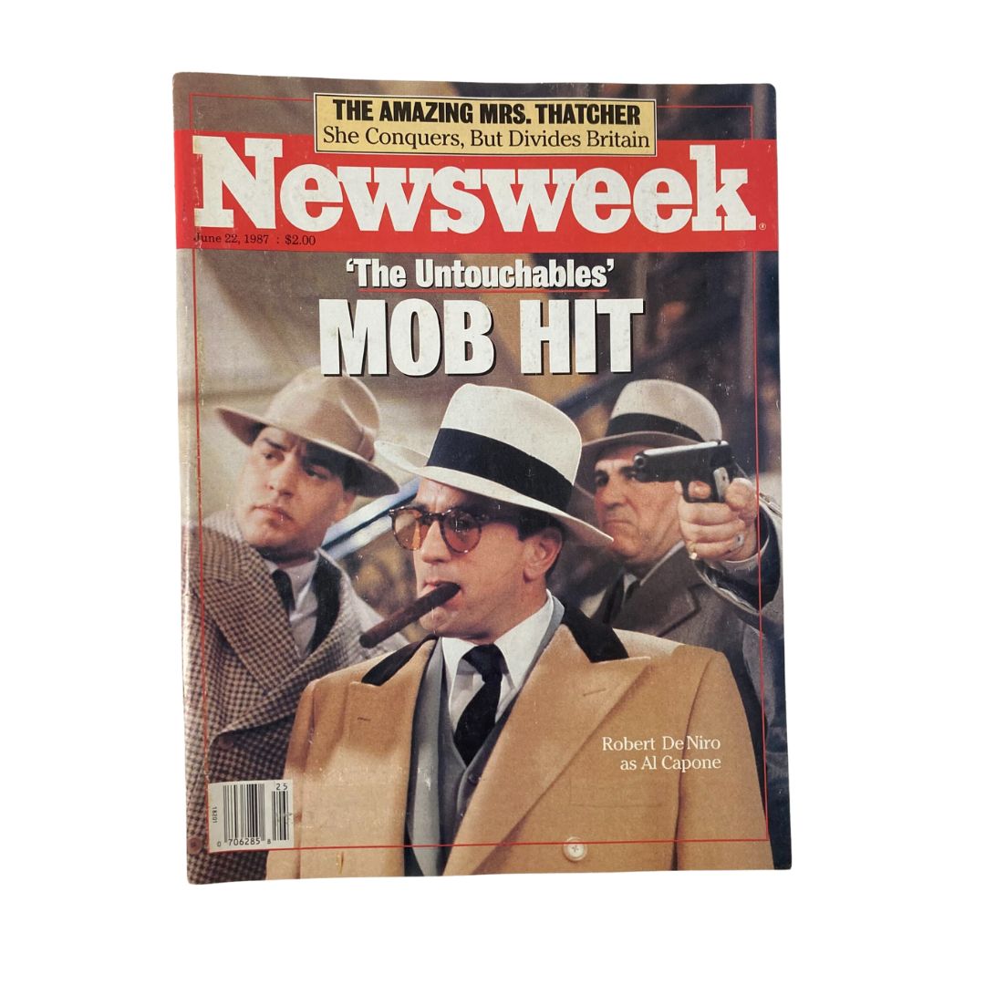 VTG Newsweek Magazine June 22 1987 Robert De Niro as Al Capone The Untouchables