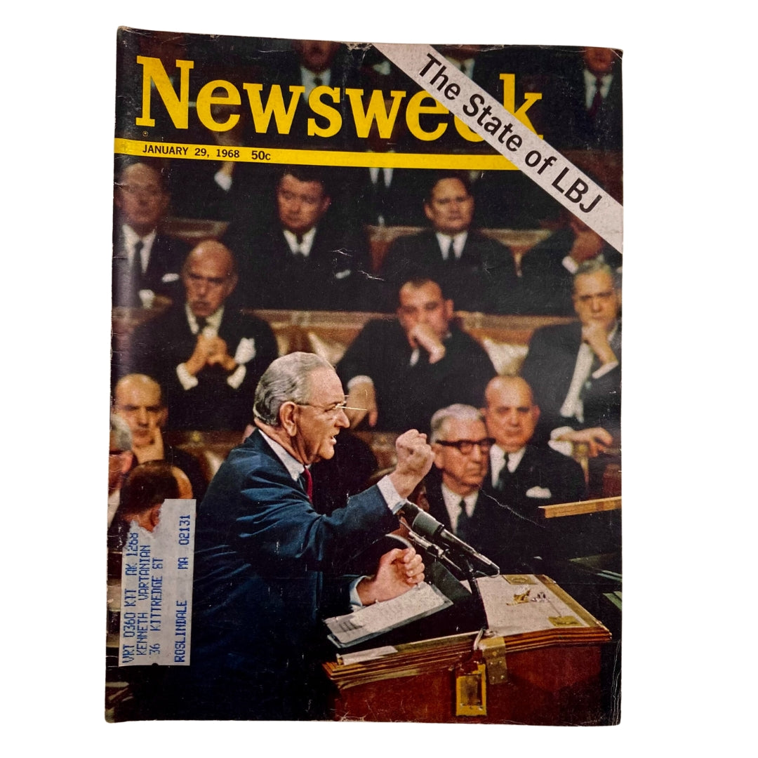 VTG Newsweek Magazine January 29 1968 The State of Lyndon B. Johnson