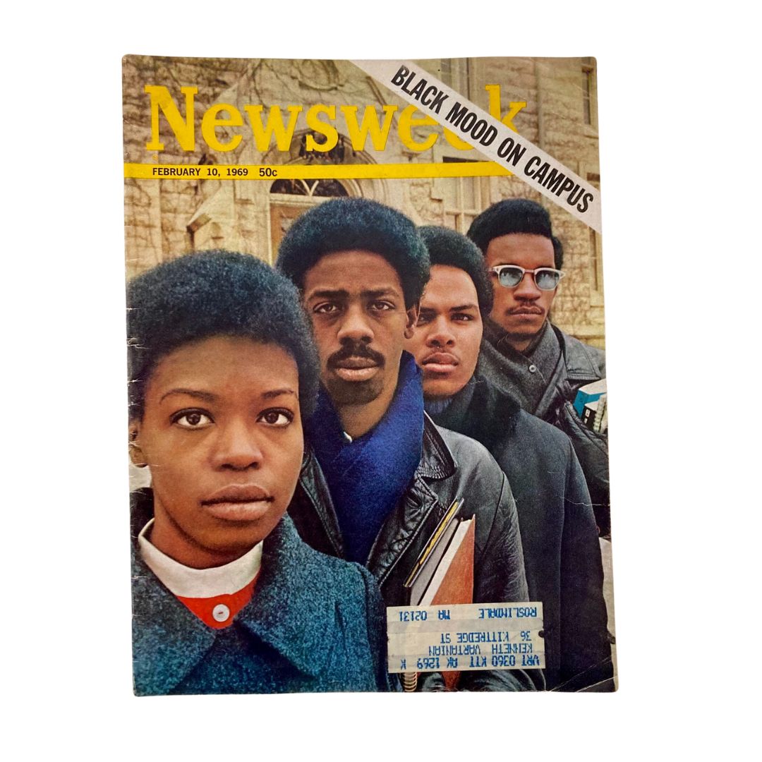 VTG Newsweek Magazine February 10 1969 Black Mood on Campus