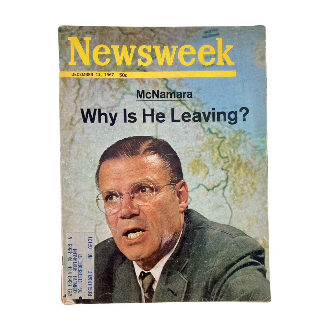 VTG Newsweek Magazine December 11 1967 Robert McNamara