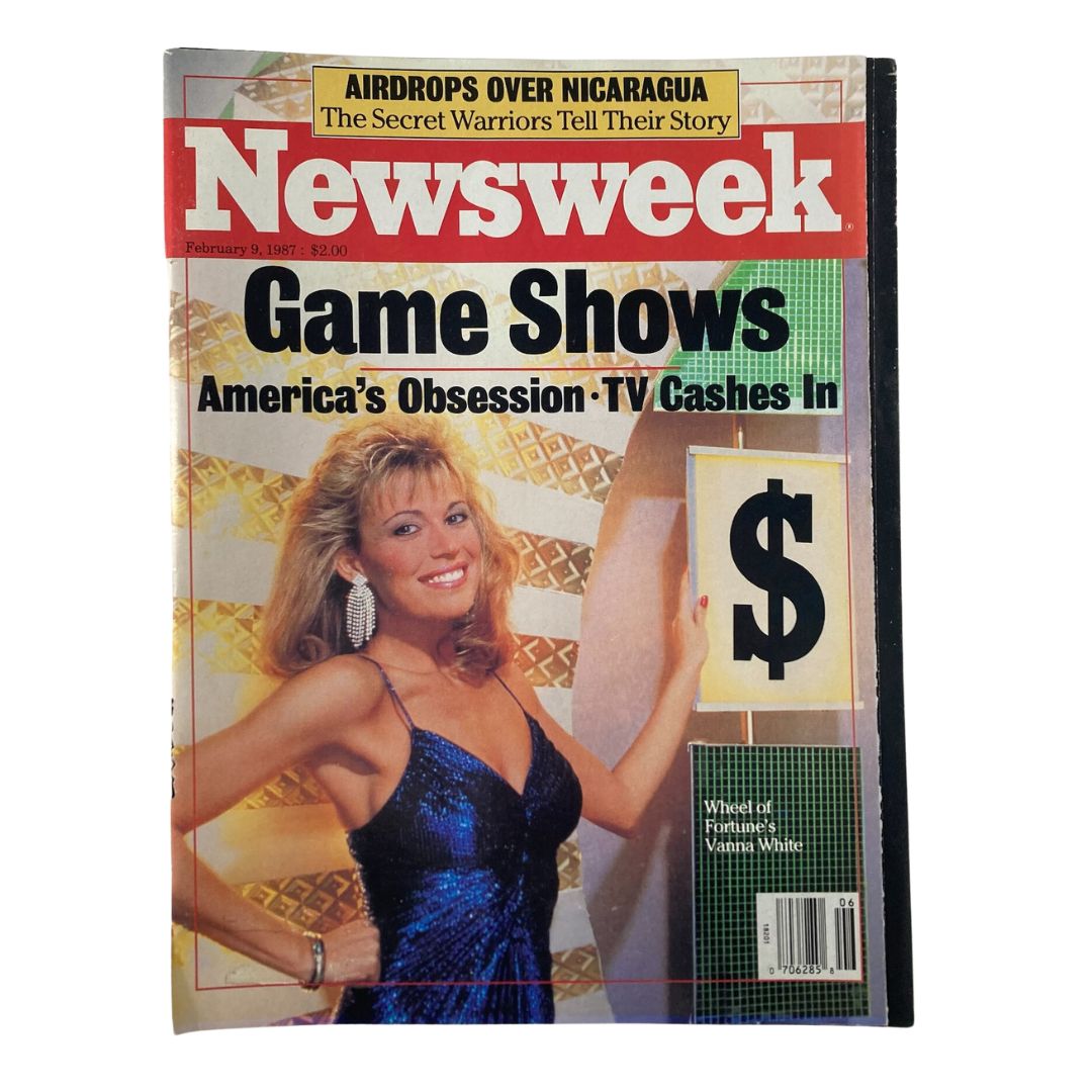 VTG Newsweek Magazine February 9 1987 Wheel of Fortune's Vanna White GD Interior