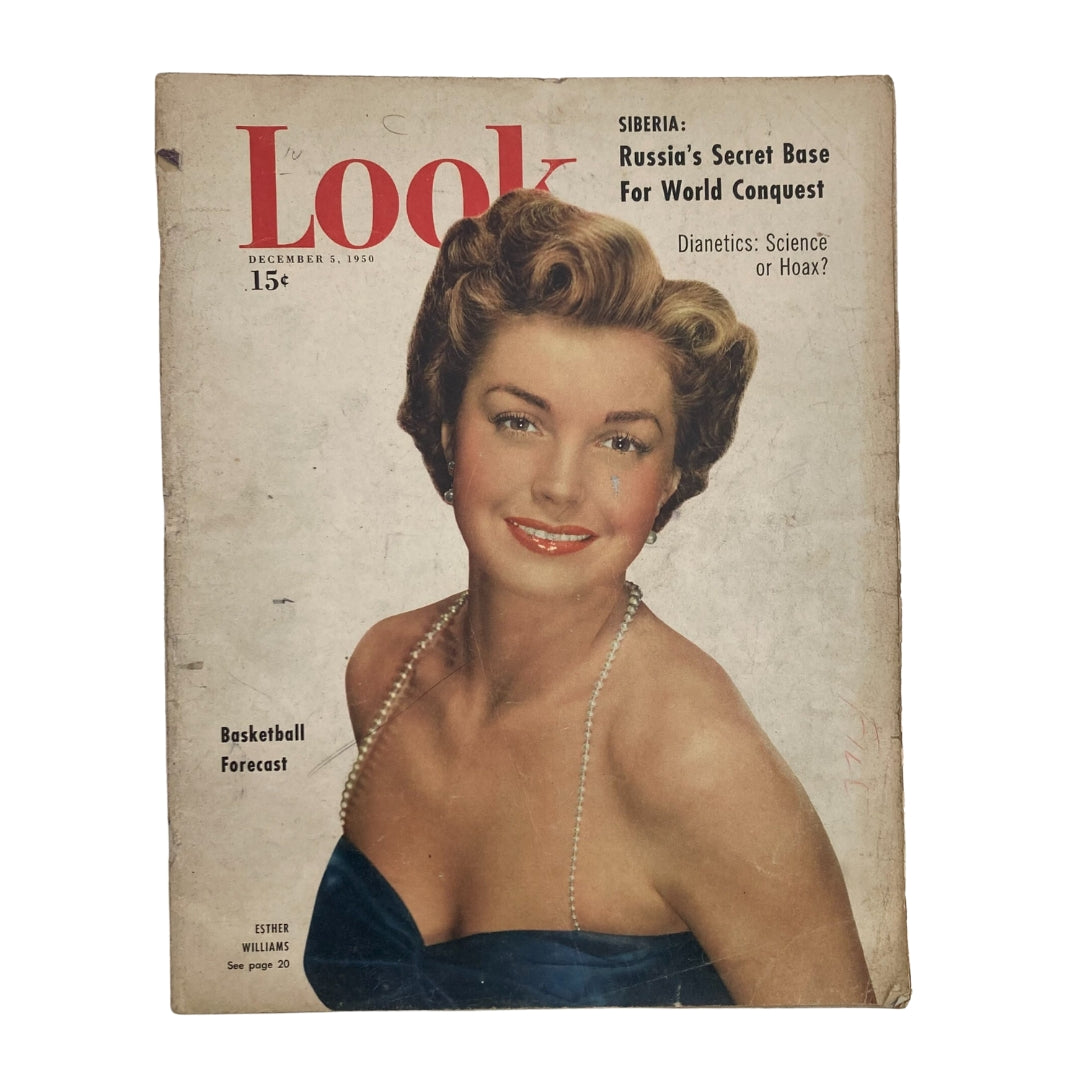 VTG Look Magazine December 5 1950 Esther Williams Cover Photograph No Label